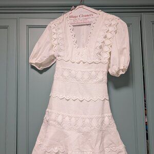 NWT endless rose White Lace Fit-and-Flare Mini Dress XS